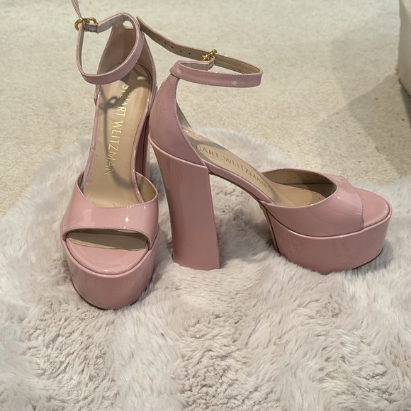 Stuart Weitzman Platform Heels - Light Pink - 7 - Picture 2 of 4